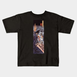 Japanese Yokai: Susanoo Slaying the Dragon Kids T-Shirt